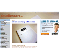 Tablet Screenshot of aau.studiestart.dk